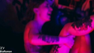 Bia roman and sam quinn worship each other's sexy feet with licking and domination