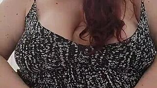 Big bbw girl natasha moneta pees while exposing her huge tits and fat ass in fetish video