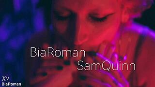 Bia roman and sam quinn worship each other's sexy feet with licking and domination