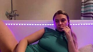 Does this sexy student masturbate in the bathroom?