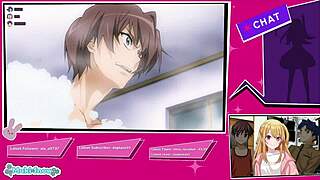 reacci�n a bukake de hombres extremadamente cachondos - kira 1