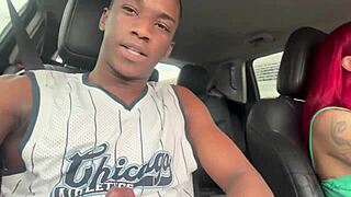 My stepmom drove me to school sucking my cock until I came in her mouth