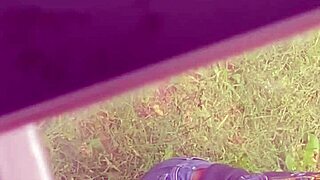 Hot stepmom bends over in candid view.