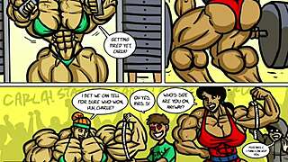 stacy vs carla female muscle growth battle