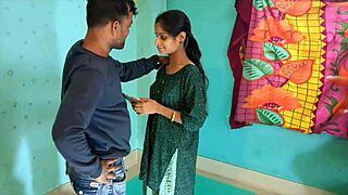 Village Couple's Steamy Blowjobs Contrast Rough Anal Orgasms