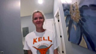 Ginger cutie Luna Parish and blonde coed Sassy lick and rub their twats together.