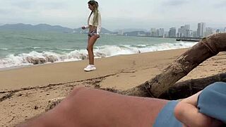 Public Dick Flashing - I See That You Are Jerking Off To Me And I Want To Help You Cum