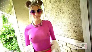 Pink-Dressed Tiffany Watson Gets Her Pink Ass Fucked Raw