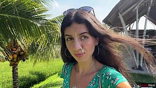 this babe does a public cumwalk in the cafe, eating pasta carbonara with sperm all over her face