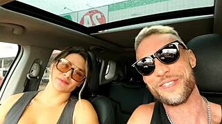 I fucked the latina hottie's ass outdoors and creampied her