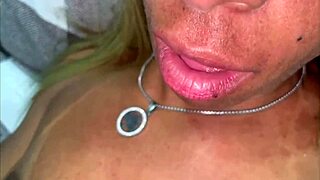 the hot wife is giving it good to her husband's big-dicked friend