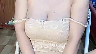 Tell me, does this glassed Vietnamese girl masturbate alone?