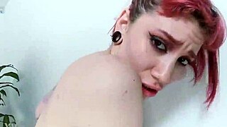 Skinny Redhead Colombian Debutant Gets Anal Fucked Balls Deep with Toys