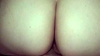 Look at this wife's big white ass riding her husband's thin white cock.