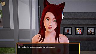 In the family game, a redhead teen with big tits discovers new pleasures.