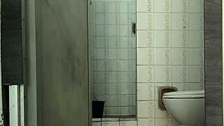 homemade voyeur, i spy on myself in the bathroom while touching.