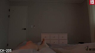 sweet early morning fuck has horny japanese girlfriend moaning on his cock cowgirl style