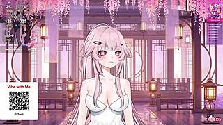 E-Girl Feels Ecstasy Squirting While Playing With Customizable Vtuber Model.