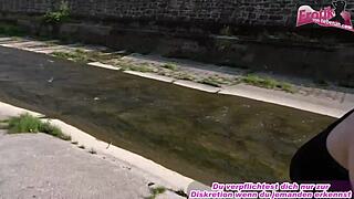 i spot this fat german slut on street and fuck her outdoors