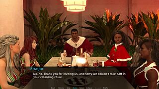 archon plays reluctant in the christmas special with big tits and pussy reveals