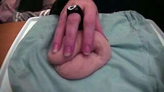 Playing With Soft Limp Fake Cock