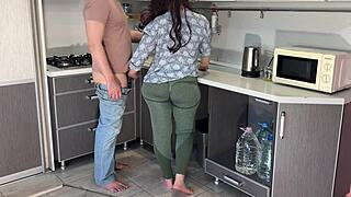 mature housewife drops pants bares big ass takes fat penis deep anal