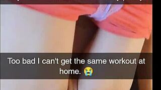 cheating yoga milf fucked raw by instructor cucked creampie snapchat