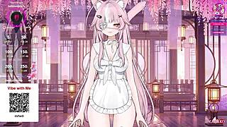 E-Girl Feels Ecstasy Squirting While Playing With Customizable Vtuber Model.