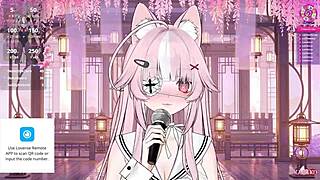 E-Girl Feels Ecstasy Squirting While Playing With Customizable Vtuber Model.