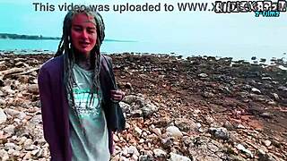 Public blowjob and big load of cum on face