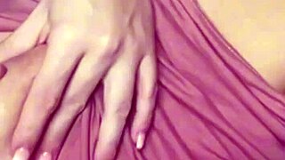 this hot blonde babe flashes her sexy tits in softcore homemade