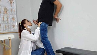 damn risky jerk off for that hot receptionist she drops to suck me off 😈💦