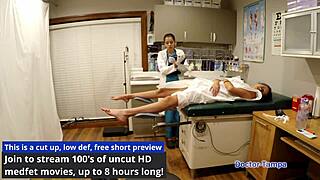 i underwent the tampa university entrance physical by dr tampa, featuring angel santana in a fetish setting.