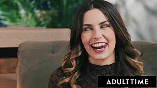 adult time - pretty pawg chanel camryn has shaking orgasms during rough anal with fuck buddy