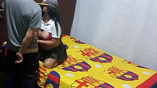 found my stepmom filming erotic stuff in my place then she begged me to finish her real homemade porn tape