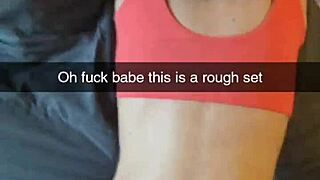 cheating yoga milf fucked raw by instructor cucked creampie snapchat