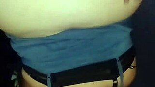 Fat ass whore bends over for doggystyle pounding, daddy loves her huge jiggling cheeks