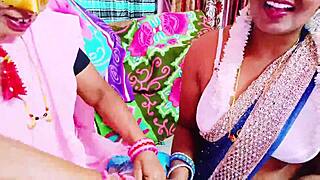 Desi Threesome Family Fucks With Telugu Dirty Talks!