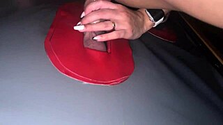 Corno shared me in the gloryhole swing, where I got fucked hard, swallowed cum, and squirted in a wild threesome.