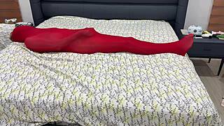 Ever wondered how tight pantyhose bondage stretches her limits?