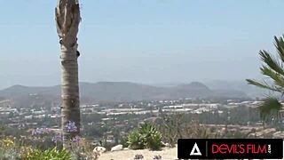 devils film has porn goddess abella danger GANGBANGED by 4 strap-on lesbians rimming and fucking hard 😈🔥