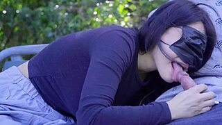 Outdoor hiking turns into steamy sex vlog with big tits and squirting girlfriend