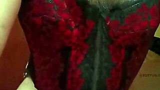 Shirley Dances Sexy in Red Black Corset