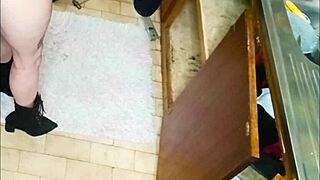 My neighbor asked me to fix her sink but we fucked instead