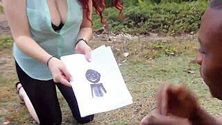 Caricature Gone Wrong Starving Artist Gets Fed Black Dick