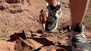 Fucking and sucking outdoors in public