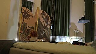 Brunette Babe's Sexy Lingerie Miniskirt Haul Teases Backstage