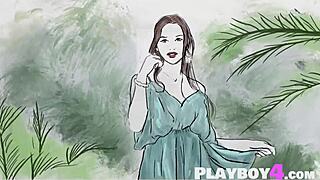 petite model gloria sol enjoyed posing passionately in outdoor settings with natural grace