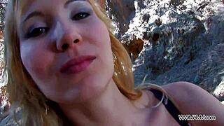 Myfirstpublic Naive Blonde Believes It's Glamour Shooting When She Sees Big Cock