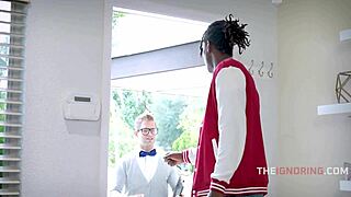 letting nerd freeuse my ebony stepsis pussy doggystyle for his notes